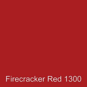 Firecracker Red custom color polyester gel coat that has good weather, heat and water resistance.