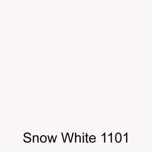 Snow White color swatch for colored polyester gel coat resin that creates high quality finished parts.