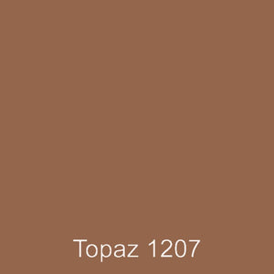Topaz brown custom color gel coat swatch for color matching.