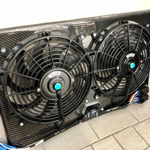 Carbon fiber twill weave fabric used with clear resin to show off good looks.