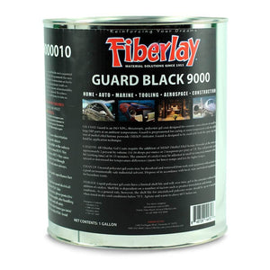 Black gel coat without wax for fiberglass and resin work.