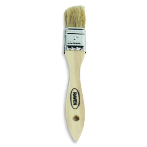 One inch chip paint brush with hanging hole.