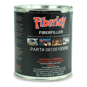Quart can of fiberfiller structural putty to be used with MEKP catalyst.