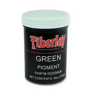 4 ounce bottle of green colored pigment for use with polyester or epoxy resin applications