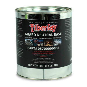 Quart can of neutral gel coat often used on molds, repairs and other parts including boats.