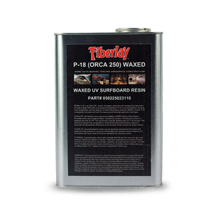 Waxed ortho polyester surfboard resin