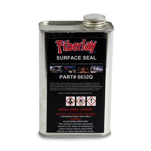 Quart metal can of surface seal which is a wax that can be added to polyester resins and gel coats.